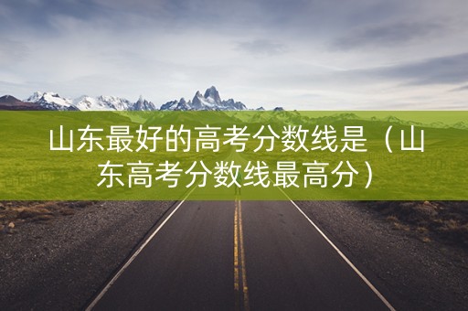 山东最好的高考分数线是（山东高考分数线最高分）