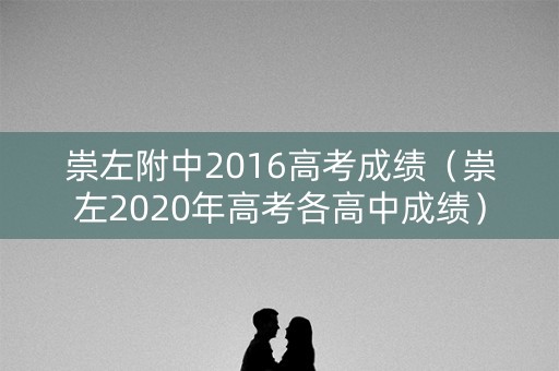 崇左附中2016高考成绩（崇左2020年高考各高中成绩）