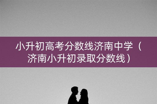 小升初高考分数线济南中学（济南小升初录取分数线）