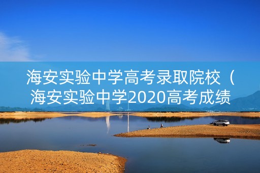 海安实验中学高考录取院校（海安实验中学2020高考成绩）