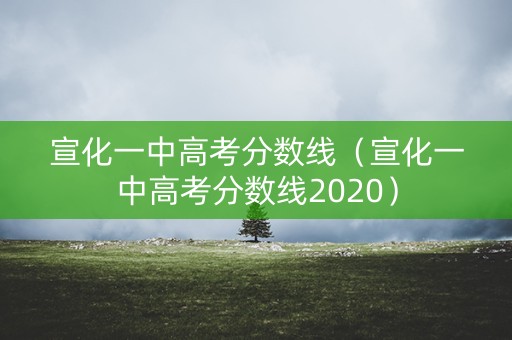 宣化一中高考分数线（宣化一中高考分数线2020）