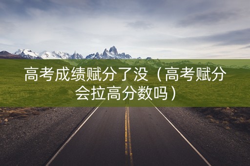高考成绩赋分了没（高考赋分会拉高分数吗）