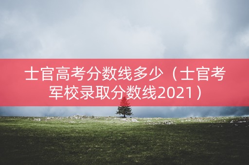 士官高考分数线多少（士官考军校录取分数线2021）