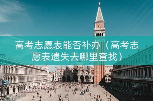 高考志愿表能否补办（高考志愿表遗失去哪里查找）