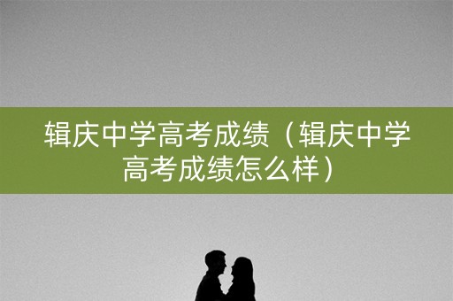 辑庆中学高考成绩（辑庆中学高考成绩怎么样）