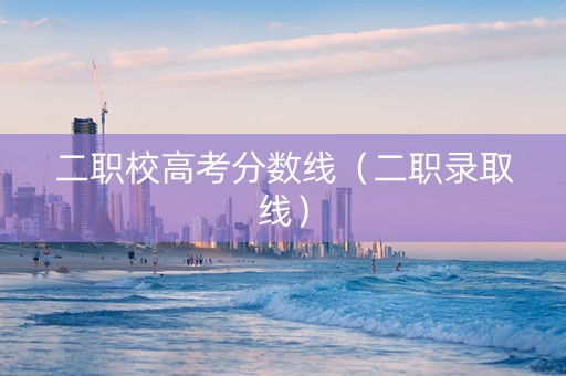 二职校高考分数线（二职录取线）