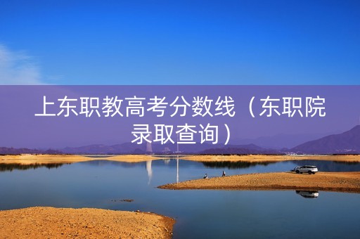 上东职教高考分数线（东职院录取查询）