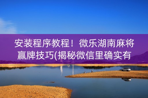 安装程序教程！微乐湖南麻将赢牌技巧(揭秘微信里确实有猫腻)