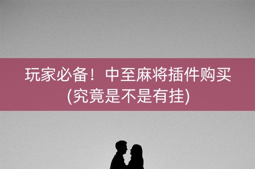 玩家必备！中至麻将插件购买(究竟是不是有挂)
