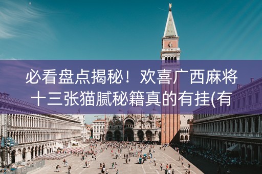 必看盘点揭秘！欢喜广西麻将十三张猫腻秘籍真的有挂(有挂技巧辅助器)