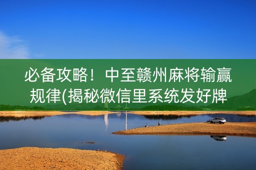 必备攻略！中至赣州麻将输赢规律(揭秘微信里系统发好牌)