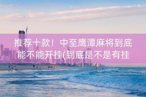 推荐十款！中至鹰潭麻将到底能不能开挂(到底是不是有挂)