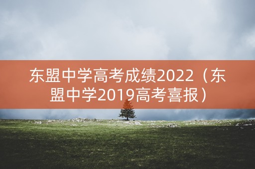 东盟中学高考成绩2022（东盟中学2019高考喜报）