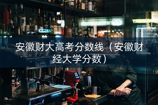 安徽财大高考分数线（安徽财经大学分数）