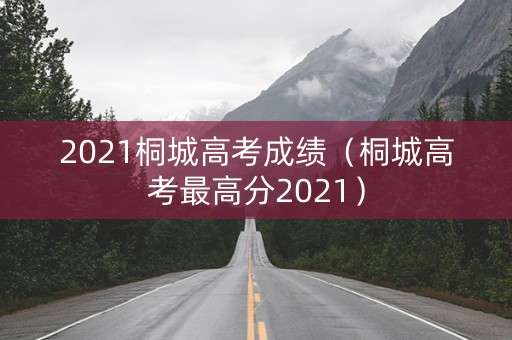 2021桐城高考成绩（桐城高考最高分2021）
