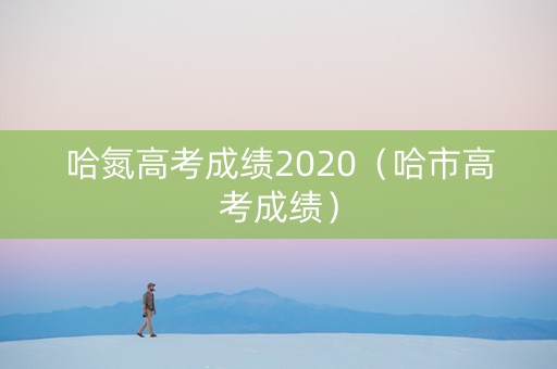 哈氮高考成绩2020（哈市高考成绩）