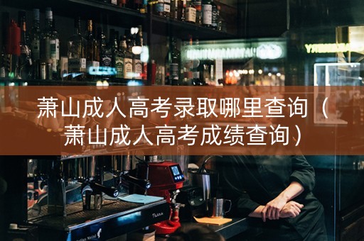 萧山成人高考录取哪里查询（萧山成人高考成绩查询）