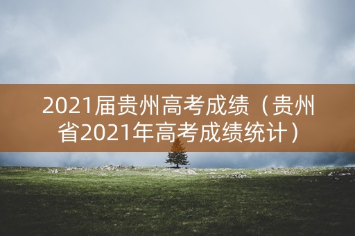 2021届贵州高考成绩（贵州省2021年高考成绩统计）