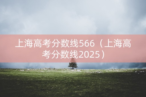 上海高考分数线566（上海高考分数线2025）
