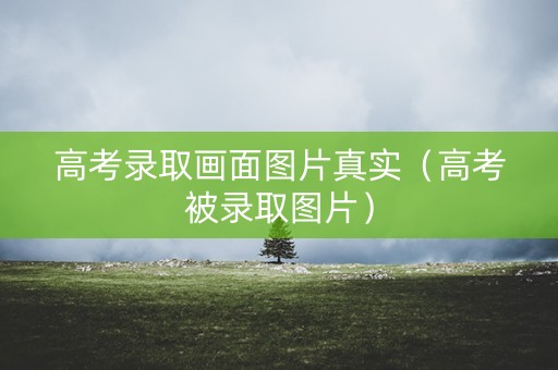 高考录取画面图片真实(高考被录取图片) 高考录取画面图片真实(高考被录取图片)