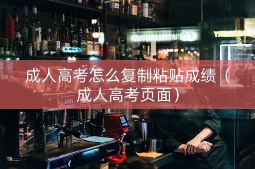 成人高考怎么复制粘贴成绩(成人高考页面) 成人高考怎么复制粘贴成绩(成人高考页面)