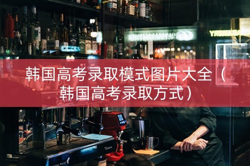 韩国高考录取模式图片大全（韩国高考录取方式）