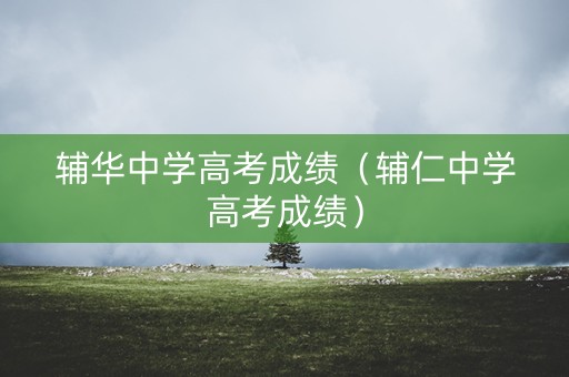 辅华中学高考成绩(辅仁中学高考成绩) 辅华中学高考成绩(辅仁中学高考成绩)