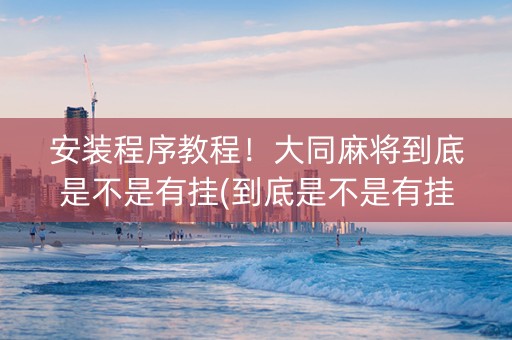 安装程序教程！大同麻将到底是不是有挂(到底是不是有挂)