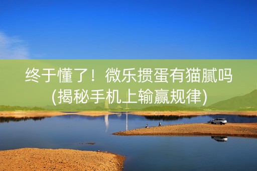 终于懂了！微乐掼蛋有猫腻吗(揭秘手机上输赢规律)
