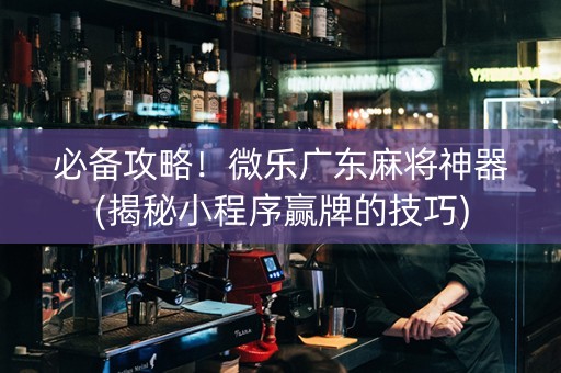 必备攻略！微乐广东麻将神器(揭秘小程序赢牌的技巧)