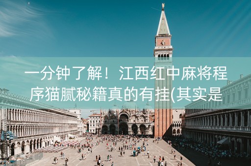 一分钟了解！江西红中麻将程序猫腻秘籍真的有挂(其实是有挂确实有挂)