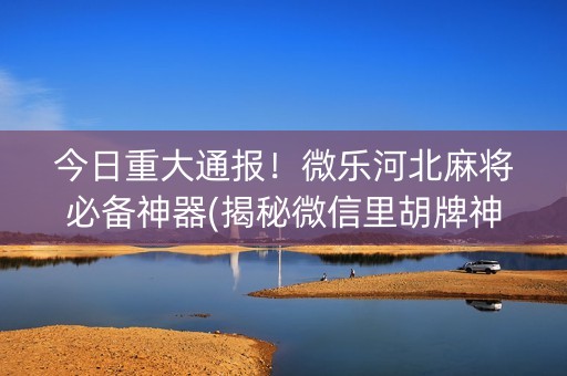 今日重大通报！微乐河北麻将必备神器(揭秘微信里胡牌神器)