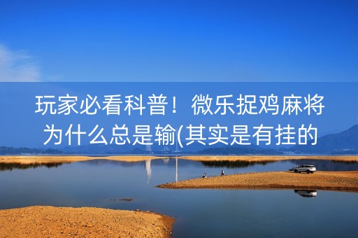 玩家必看科普！微乐捉鸡麻将为什么总是输(其实是有挂的)