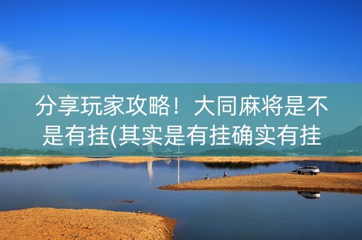 分享玩家攻略！大同麻将是不是有挂(其实是有挂确实有挂)