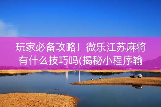 玩家必备攻略！微乐江苏麻将有什么技巧吗(揭秘小程序输赢技巧)