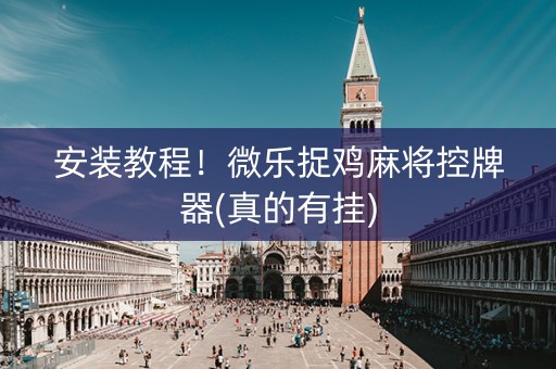 安装教程！微乐捉鸡麻将控牌器(真的有挂)