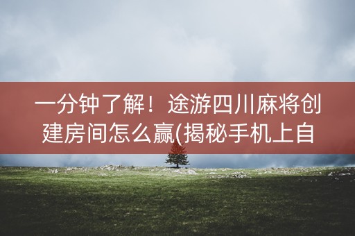 一分钟了解！途游四川麻将创建房间怎么赢(揭秘手机上自建房怎么赢)