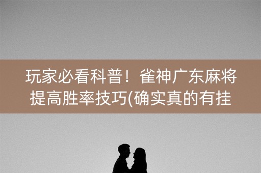 玩家必看科普！雀神广东麻将提高胜率技巧(确实真的有挂)