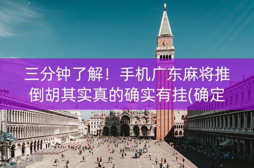 三分钟了解！手机广东麻将推倒胡其实真的确实有挂(确定是有挂)
