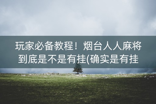 玩家必备教程！烟台人人麻将到底是不是有挂(确实是有挂)