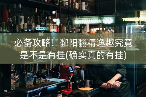 必备攻略！鄱阳翻精逸趣究竟是不是有挂(确实真的有挂)