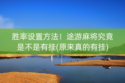 胜率设置方法！途游麻将究竟是不是有挂(原来真的有挂)