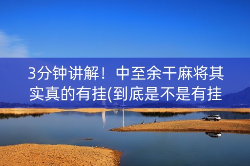 3分钟讲解！中至余干麻将其实真的有挂(到底是不是有挂)