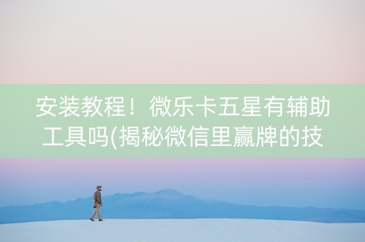 安装教程！微乐卡五星有辅助工具吗(揭秘微信里赢牌的技巧)