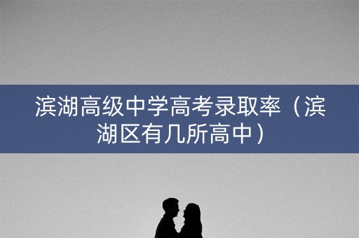 滨湖高级中学高考录取率（滨湖区有几所高中）