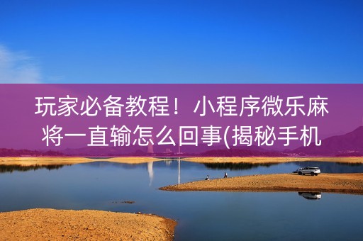 玩家必备教程！小程序微乐麻将一直输怎么回事(揭秘手机上提高赢的概率)