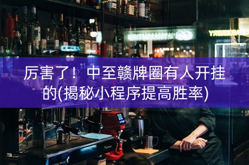 厉害了！中至赣牌圈有人开挂的(揭秘小程序提高胜率)