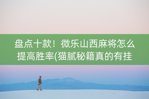 盘点十款！微乐山西麻将怎么提高胜率(猫腻秘籍真的有挂)