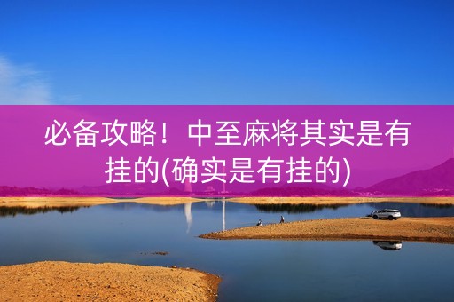 必备攻略！中至麻将其实是有挂的(确实是有挂的)