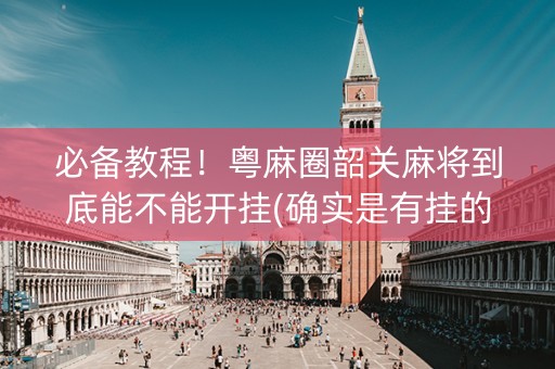 必备教程！粤麻圈韶关麻将到底能不能开挂(确实是有挂的)